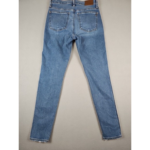 Madewell Size 27 28x28 10" High-Rise Skinny Jeans Dewitt Wash Button Fly - Picture 12 of 14